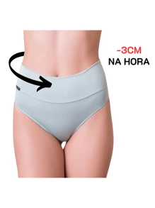 4 Calcinhas Cintura Alta Fio Dental Duplo Modela Cintura Compressão
