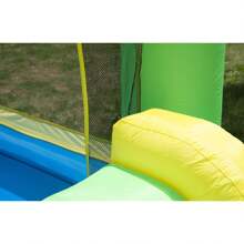 HOMCOM Kids Bouncy Castle Inflatable Bouncer Bounce House And Slide Inflatable Jumper With Blower - Multicolor - Ver 9