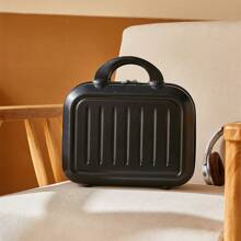 1 个便携式化妆包，带手柄的旅行洗漱包，多功能化妆包 1 个旅行便携式大容量化妆收纳包，复古轻便随身行李箱密码旅行手提箱小巧轻便收纳化妆包儿童学生生日礼物新款时尚行李箱母箱手提包 14 英寸多功能便携式小箱单肩包女潮流洗漱包，小包行李箱手提行李假期蜜月游轮学校男士女士学生情侣 - 黑色 - 查看 1