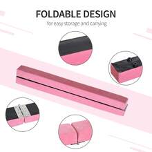 HOMCOM 2.1M 7FT Gymnastics Folding Balance Beam Home Gym Training Exercise Sports - Pink - View 6