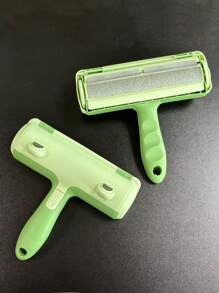 1 件随机青蛙形宠物毛发去除刷，可去除家具、地毯、猫树上的猫狗毛发 - 綠色 - 查看 8