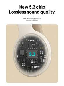 Lenovo TH30 Passive Noise-Proof Over Ear HiFi Stereo Headphones With Low Latency, Gaming, Calling, Mic, Control Button And Sports Wireless Earphones - Black - View 8