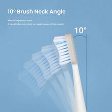 Fairywill Sonic Electric Toothbrush USB Tongue Cleaner Timer 5 Mode 4 Brush Head - White - View 3