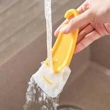 1pc Kitchen Cleaning Soft Scraper For Removing Grease And Stains On The Bottom Of Pots, Pans And Stovetops() - Multicolor - View 3