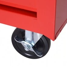 DURHAND Roller Tool Cabinet Storage Chest Box 7 Drawers Roll Wheels Garage Workshop Red - 紅色 - 查看 9