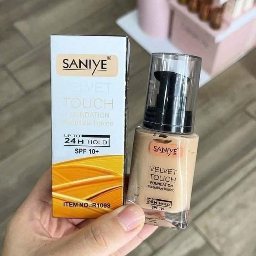 Base de maquillaje Saniye Velvet Touch - 104 Light Beige - Ver 1