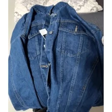 Chaqueta De Mezclilla Delgada Azul oscuro Slim Para Hombre Chamarra Vaquera Holgada Casual De Moda Para Hombre - Azul - Ver 3