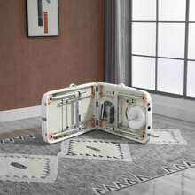 HOMCOM Foldable Massage Table Professional Salon SPA Facial Couch Bed - White - View 9