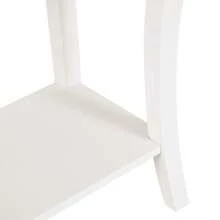 HOMCOM Mobiletto Tavolo Consolle da Ingresso Moderno con 2 Cassetti Casa Legno 100 * 33 * 75cm Bianco - Bianco - Visualizzare 9