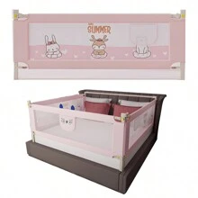 Barandal Para Cama Marca Barandal Seguridad Niños Protector - Rosa - Ver 2
