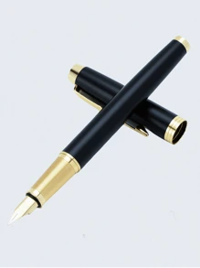 Pluma De Firma Para Negocios/estudiantes, Regalo Para Hombres/mujeres, Regalo De Cumpleaños/año Nuevo, Herramienta De Escritura De Lujo Sabia Y Elegante - gris brillante - Ver 2