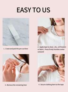 36pcs Anti-Slip Double Sided Adhesive Tape For Clothes - L - View 5