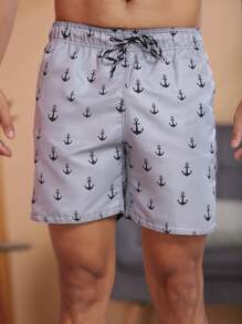 Men Beach Shorts - 淺灰色 - 查看 5