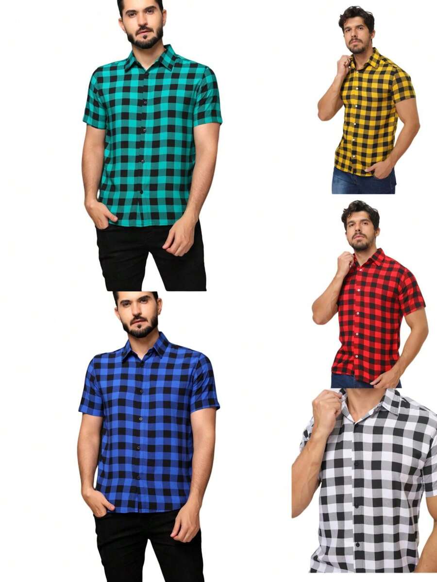 Men Shirts - 彩色 - 查看 1