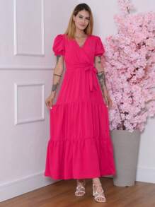 Women Dresses - Bụi hồng - Xem 1