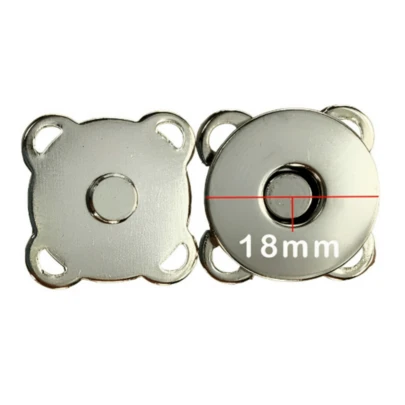 Botão Imantado para Costura - 10 Unidades - 18mm