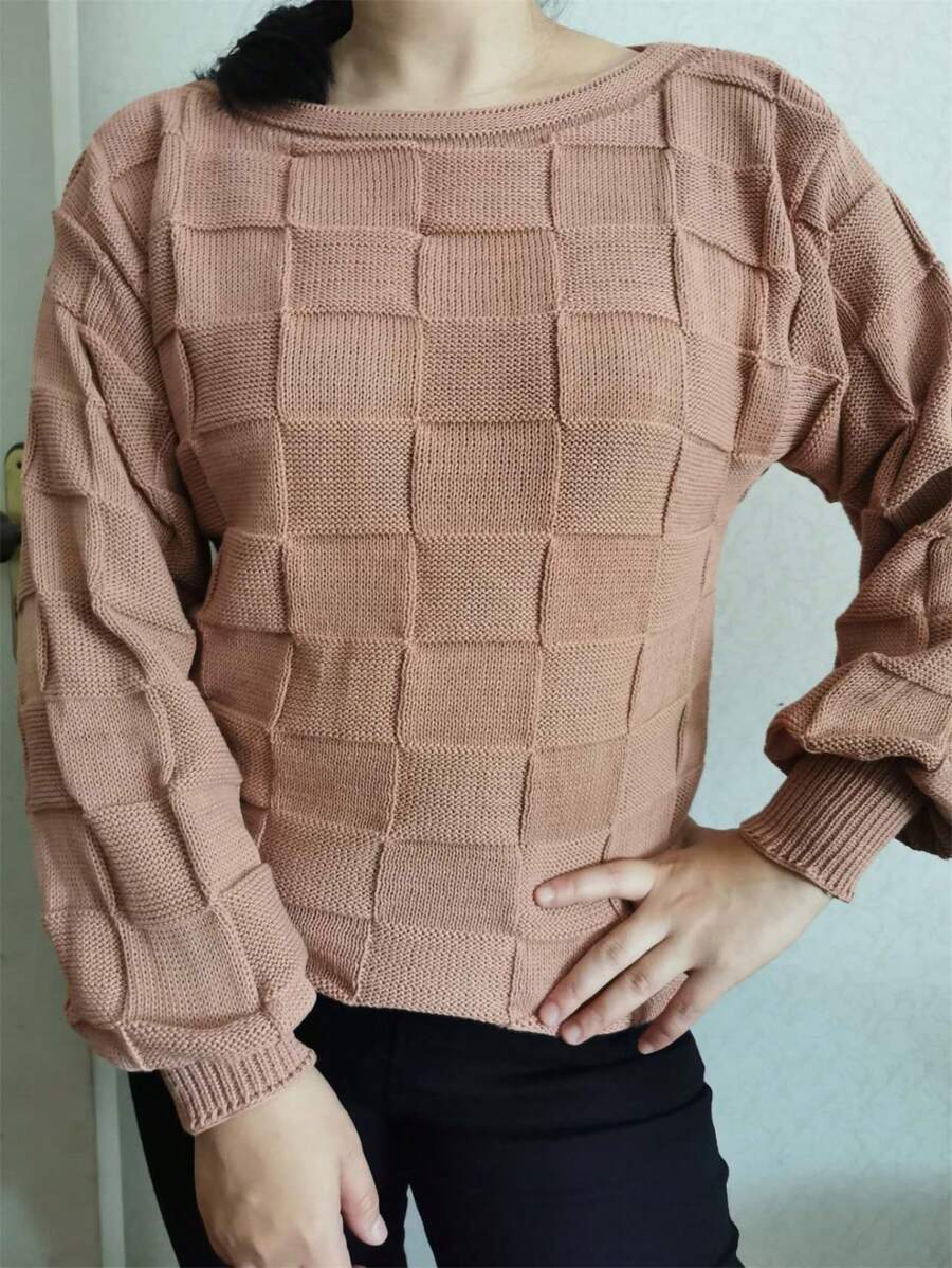Women Sweaters - 摩卡棕 - 查看 1