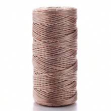 1.5mm 100m/Roll Metallic Thread Cord Gold Silver Tinsel String Non-Stretch Packing Rope Ornament String For Jewelry Making Craft - Multicolor - View 6