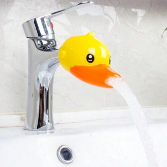 1pc [Baby Hand Washing Helper] Faucet Extender For Kids With Cartoon Animal Design, Sink Spout Extension For Easily Washing Hands Without Splashing