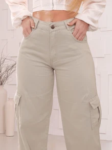 Women Pants - Màu be - Xem 6