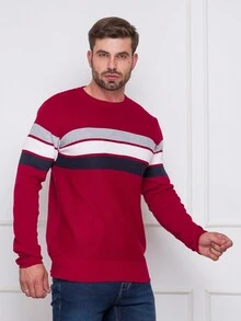 Men Sweaters - Đỏ - Xem 1