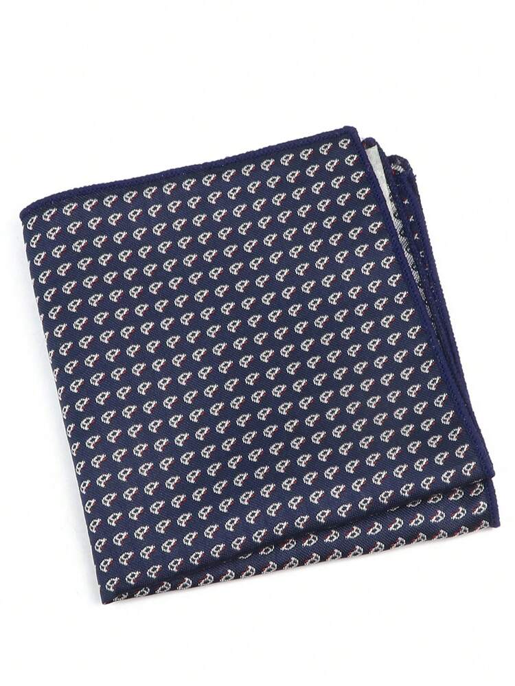 1 Pañuelo De Bolsillo Para Hombre Decorado Con Estampado De Cachorro, Avión Y Paraguas. Apto Para Cenas/ocasiones Formales. - Multicolor - Ver 16