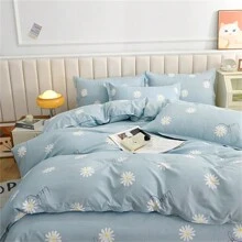 3 cái/bộ Phong cách hiện đại Hình chữ nhật Thoải mái Vỏ chăn Duvet & Vỏ gối Bộ Với Tối giản Thiết kế , Chống bụi Che phủ , Thích hợp Đối với Tất cả các mùa , Máy giặt được , Nhà  Phòng ngủ Sử dụng ( Bộ đồ giường Chất làm đầy Và Trang tính Không bao gồm ) - Nhiều màu - Xem 3