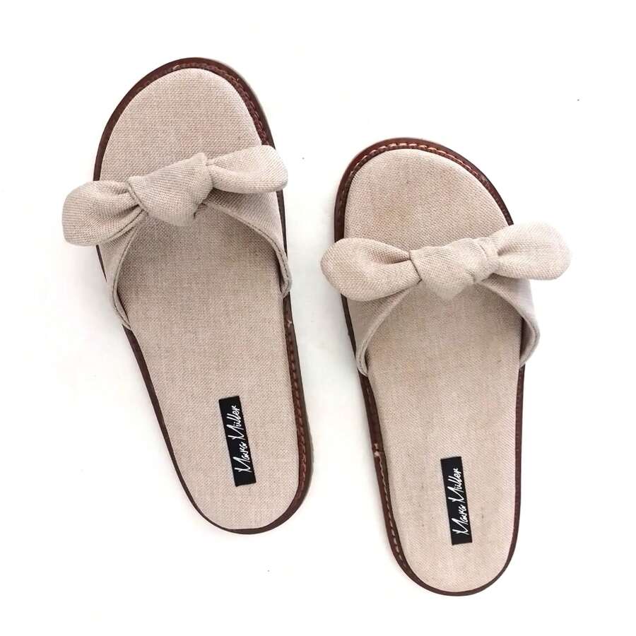 Women Flip-Flops - Màu be - Xem 1