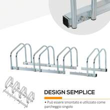 HOMCOM Bike Racks & Holders - 銀色 - 查看 4