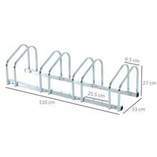HOMCOM Bike Racks & Holders - 銀色 - 查看 5