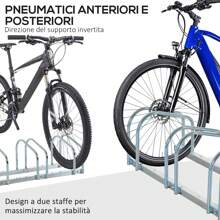 HOMCOM Bike Racks & Holders - Silver - View 6