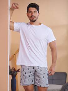 Men Beach Shorts - 淺灰色 - 查看 7