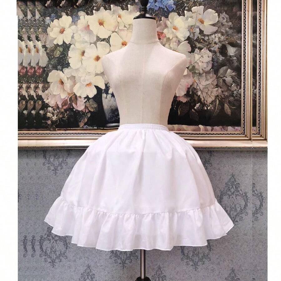 Plus Size Lolita Style Petticoat With Adjustable Waistband And Bones Plus Size Lolita Style Petticoat With Adjustable Waistband And Bones
