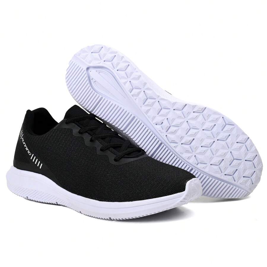 Uzze Sport Women Sports Shoes - 黑與白 - 查看 1