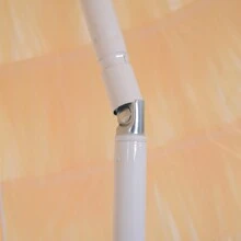 Outsunny 8骨海灘和花園遮陽傘，可調節桿，便攜式設計，用聚酯纖維和金屬製成，尺寸1.6x2米，米色 - 米色 - 查看 9