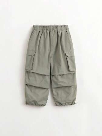 MARC&JANIE 春季年輕男孩城市戶外寬鬆口袋裝扮工程褲