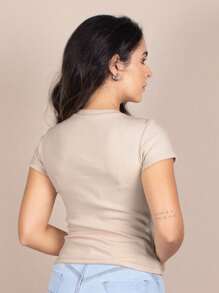 Women T-Shirts - Beis - Ver 2