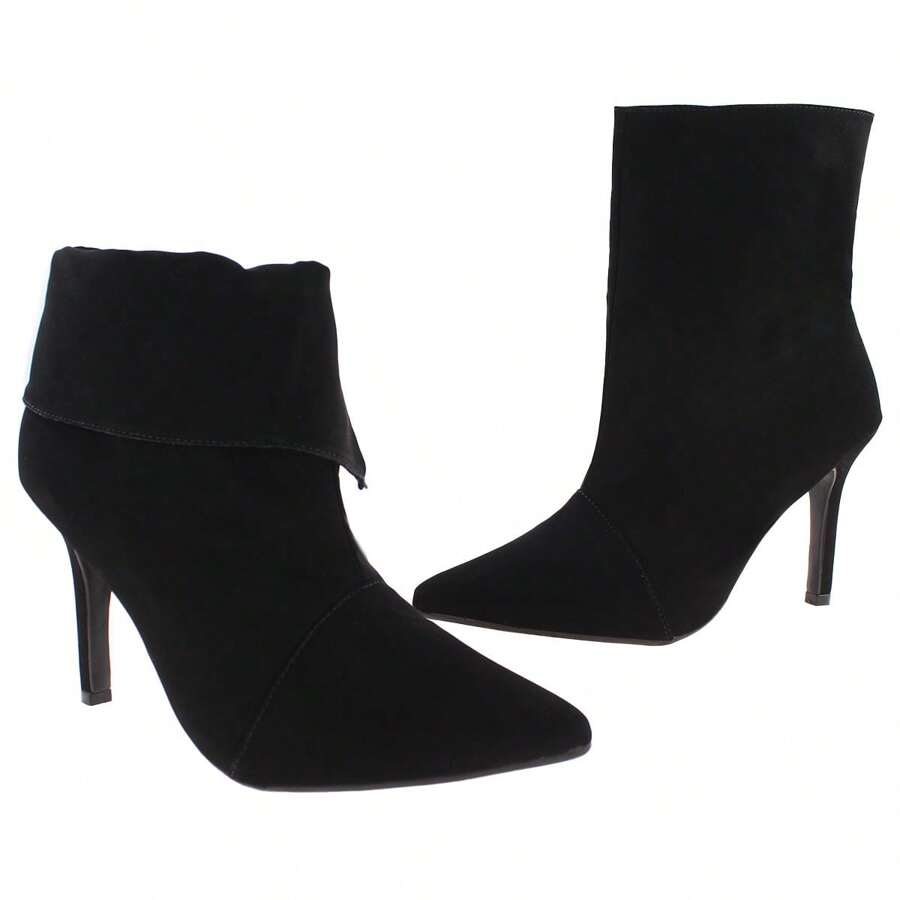 Women Mid-Calf Boots - 黑色 - 查看 1