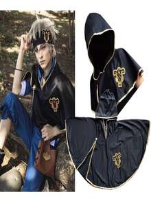 Capa Black Clove Asta Black Bull Toros Negros Cosplay - Negro - Ver 3