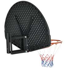 Canestro Basket per Bambini e Adulti da Indoor e Outdoor in Acciaio e PE, 110x90x70 cm, Nero e Giallo - nero - Visualizzare 5