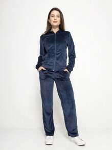 Women Two-Piece Outfits - 藏蓝色 - 查看 2