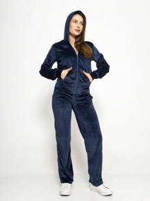 Women Two-Piece Outfits - 藏蓝色 - 查看 4