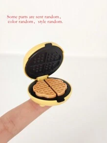 Stomle Family 女孩子假裝玩具1:12比例烘焙套裝,黃色多士烤箱、面包製造機、蛋拍器、廚房爐灶、精美diy迷你娃娃家具,父母和孩子的互動假裝遊戲,隨機風格,隨機顏色,隨機包裝,運輸過程中易損壞