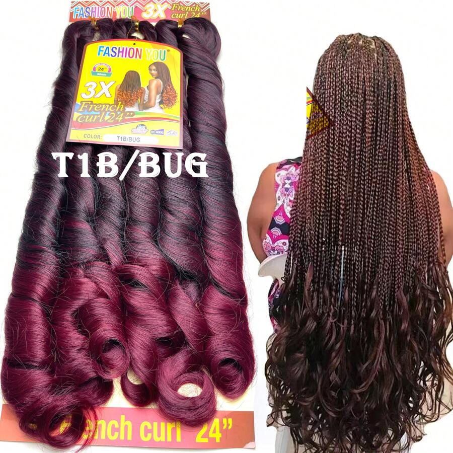 FASHION YOU Synthetic Extensions - Burgund - Zobacz 1