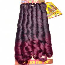 FASHION YOU Synthetic Extensions - Burgund - Zobacz 3