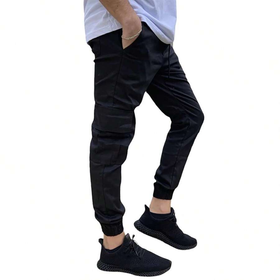 Men Pants - 黑色 - 查看 1