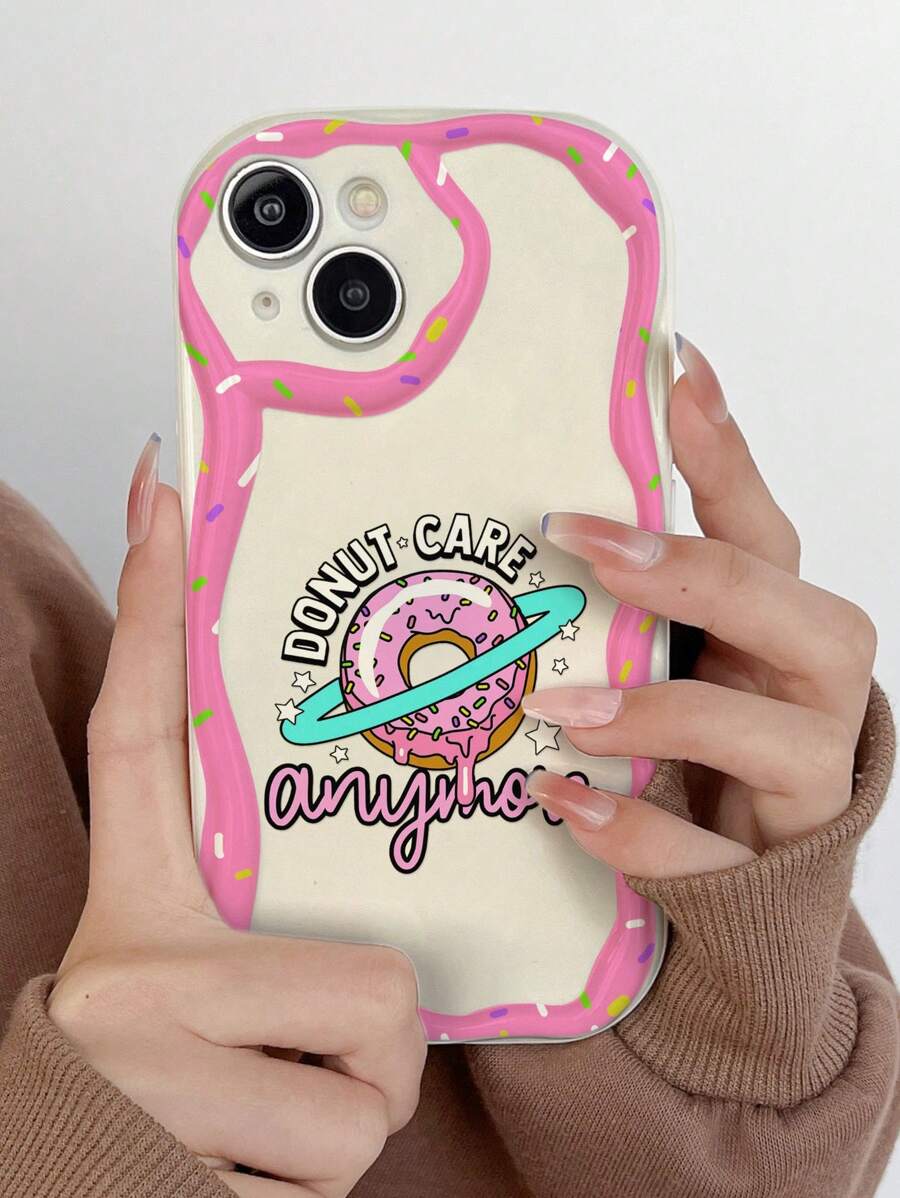 1 Miếng 3D Kết cấu Sóng Và Kẹo Donut In Ốp lưng & bao da điện thoại , Tương thích với iphone11 12 13 14promax 15 - Nhiều màu - Xem 1