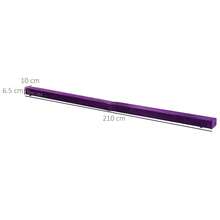 HOMCOM 2.1M 7FT Gymnastics Folding Balance Beam Home Gym Training Exercise Sports - Purple - View 3