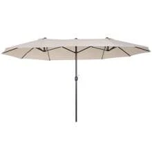 Outsunny Outdoor Umbrellas - Beige - View 2