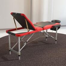 HOMCOM Foldable Massage Table Professional Salon SPA Facial Couch Bed - Red - View 8